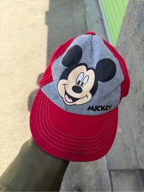 Disney Red and Gray Baseball Cap
